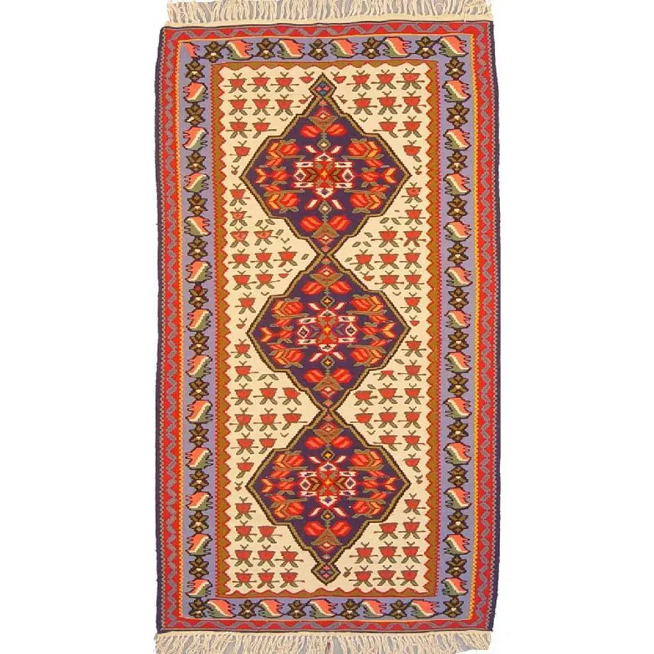 One Of The Kind Ardabil Persian Kilim 6'1" x 3'3"